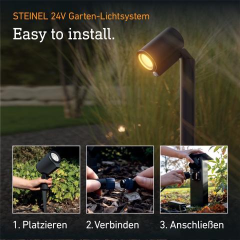 STEINEL Spot Way SC 24V mit Bewegungsmelder & Bluetooth